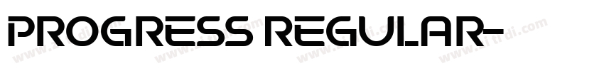 Progress Regular字体转换